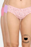Zivame Hipster Low Rise Full Coverage Panty (Pack of 3) - Multicolor — thumbnail 1